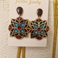 گوشواره رزینی طرح قاجار