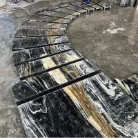 طراحی اجرا. انواع پله گرد بتنی فلزی نرده سنگ