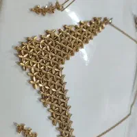 گردنبند و گوشواره ابکاری شده