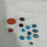 سنگ فیروزه نشابور وعقیق اصلی
