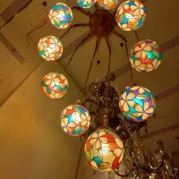 لوستر 10 شعله خاص ، یونیک ، دست ساز و نایاب