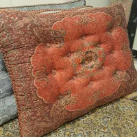 پشتی سنتی قرمز ترمه