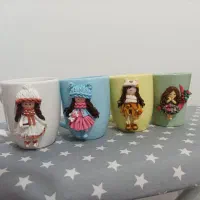فیگور عروسکی روی ماگ در هرطرح دلخواه