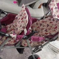 کالسکه دوقلویی به همراه کریر و روروئک