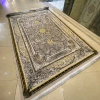 فرش ۶ متری تک و جفت اخری طناز نقره ای