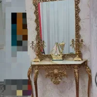 آینه شمعدان‌‌ طرح برنز