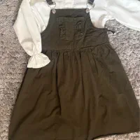 بیلر دامنی کتان با شومیز