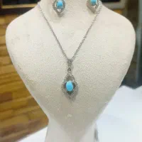 ست نقره-فیروزه زنونه|جواهرات|نیشابور, محله میدان باغات|دیوار