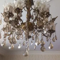 لوستر برنجی|لوستر و چراغ آویز|مهاجران, |دیوار