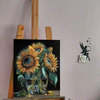 ۴ عدد تابلوی رنگ روغن