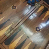 تخته نرد چوب روس کار قدیمی خواص قدمت ۸۰ساله