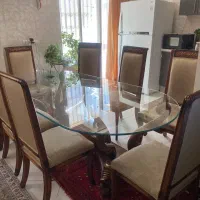 میز نهار خوری چوبی