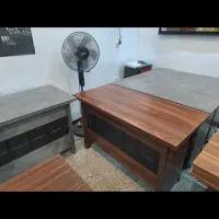 فروش چند میز و صندلی مدیریت انتظار دفتر ساختمانی|مبلمان اداری|همدان, |دیوار