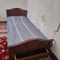 فروش تخت چوبی تک نفره با کفی چوبی