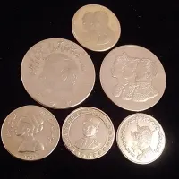 مدال سکه  آبکاری طلا و نقره خارجی شاهی