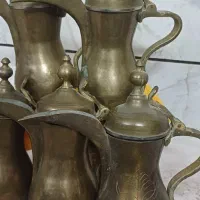 ۵ عدد دله کهنه برنجی یک تیکه مهردار|کلکسیون اشیاء عتیقه|اصفهان, ملک‌شهر|دیوار