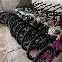 دوچرخه کمک فنر دار و دو شاخه ساده/لاستیک یاسا پهن|دوچرخه، اسکیت، اسکوتر|مشکیندشت, |دیوار