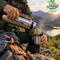 فلاکس استیل ورزشی  و یک و نیم لیتر  و ماگ استندلی