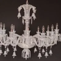 لوستر لاینر ۱۲ شاخه باکارات بلوری