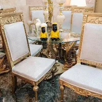 دو سرویس ناهارخوری 8 نفره تمام چوب راش