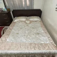 تخت دو نفره ام دی اف با تشک و درآور در نواب صفوی|تخت و سرویس خواب|تهران, سلسبیل شمالی|دیوار