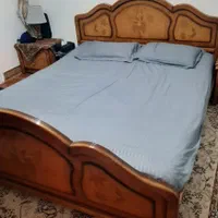سرویس خواب دونفره با یه پاتختی بدون کفی وتشک|تخت و سرویس خواب|الشتر, |دیوار