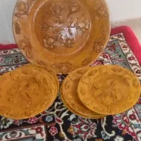 بشقاب پلاستیکی طرح چوب|ظروف سرو و پذیرایی|قم, باجک سه|دیوار