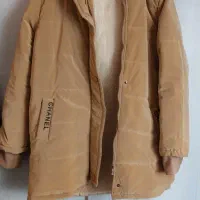 کاپشن رنگ نسکافه ای جنس عالی