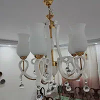 لوستر سفید ۵ شاخه|لوستر و چراغ آویز|تهران, سعادت‌آباد|دیوار