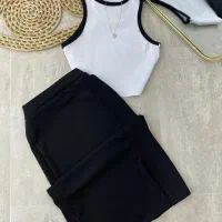 ست باشگاهی و ست های کراپ ودامن لباس خواب ساتن