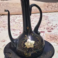 آفتابه و لگن شیشه ای
