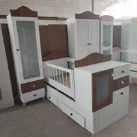 سرویس خواب سیسمونی بچه کمد تخت نوزاد نوجوان ضربدری|تخت و صندلی بچه|مشهد, بهمن|دیوار