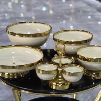 سرویس پذیرایی پنج تیکه لیلیوم|ظروف سرو و پذیرایی|الشتر, |دیوار