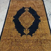 فرش ۴متری تمام ابریشم اصل قم. ۸۰رج.