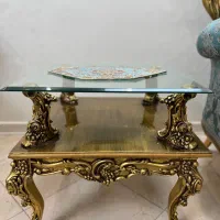 مبل استیل 9 نفره آبی طلایی کلاسیک|مبلمان خانگی و میز عسلی|تهران, هفده شهریور|دیوار