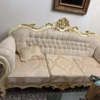 مبلمان کلاسیک سفید شیک