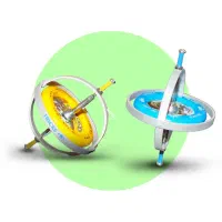 فرفره ژیروسکوپ اسباب بازی علمی هدیه روز دانش آموز|اسباب‌‌بازی|قم, قم نو|دیوار