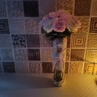 گل مصنوعی رز فرانسوی گلدان