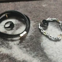 ست انگشتر با دستبندش ، پیرسینگ ۷ رنگ ،رنگ ثابت،