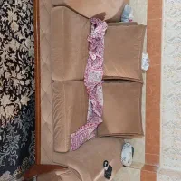 مبل هفت نفره قهوه ای|مبلمان خانگی و میز عسلی|کردکوی, |دیوار