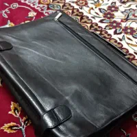 کیف اداری چرم مشکی|کیف، کفش، کمربند|قم, نیروگاه|دیوار