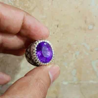 انگشتر آماتیست .یاقوت .اوپال