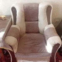 مبلمان راحتی 7 نفره + یک میز جلو مبلی|مبلمان خانگی و میز عسلی|اهر, |دیوار