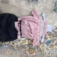 لباس دخترانه در حد نو برای سه ماه به بالا|کفش و لباس بچه|بومهن, |دیوار