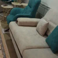 سرویس خواب کامل.ویه سرویس مبل ۸نفره..جنس چوب گردو