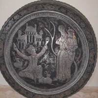 سینی مسی|کلکسیون اشیاء عتیقه|همدان, |دیوار