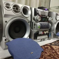 ضبط باند jvc 3200w ساب بغل ژاپنی اصلی فلش بلوتوث|سیستم صوتی خانگی|مشهد, کوی دروی|دیوار