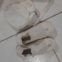 کیف و کفش سفید اسپرت