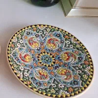 بشقاب مینا کاری