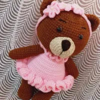 عروسک دست باف خرس